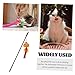 Angoily Halloween Cat Teaser Stick Pumpkin Design Interactive Funny Teasing for Indoor Cats Engaging Plaything to Scratching and Bonding