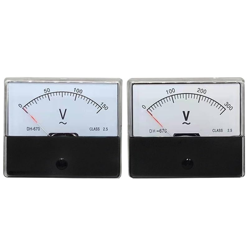 Voltmètre analogique de panneau DH-670 évitez les pannes de tension alternative 15V