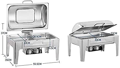 Chafing dish chauffe-plats rectangulaire pour restauration et traiteur