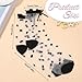 Aysatogc 4 Pairs Sheer Socks Women, Summer Socks for Women Girls Dot Bow Ankle Summer Sock with Ruffle Ultra Thin Stocking Lace See Through Sock - Thin Fashion Gift for Friends (Black & White)