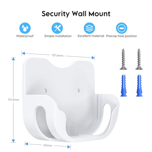 Wall Mount Holder for eero 7 Mesh Router & Extender – Secure Mounting Bracket with Cable Management for Dual-Band Wi-Fi 7 Routers & Smart Home Systems – Effortless Installation, Space-Saving (2 Pack) by SURVADV - Image 2