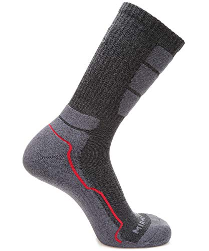 Mirmaru MM-M221-MEDIUM Men'S 5 Pairs Hiking Outdoor Trail Running Trekking Moisture Wicking Cushion Crew Socks  thumb #1