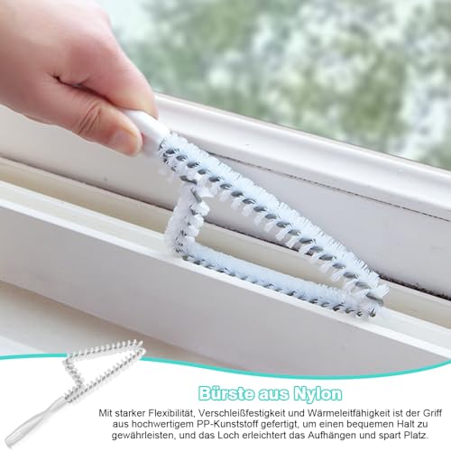 7 Stück Fensterrillen Reinigungswerkzeug, Reinigungsbürste für Jalousien, Haushalts-Tiefenreinigungswerkzeug für Ecken, Badezimmer, Küche, Fliesenreinigung Bürste