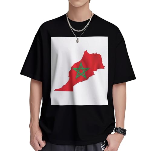 T-shirt Maroc coton femme fini les hauts inconfortables grâce à ce col rond respirant