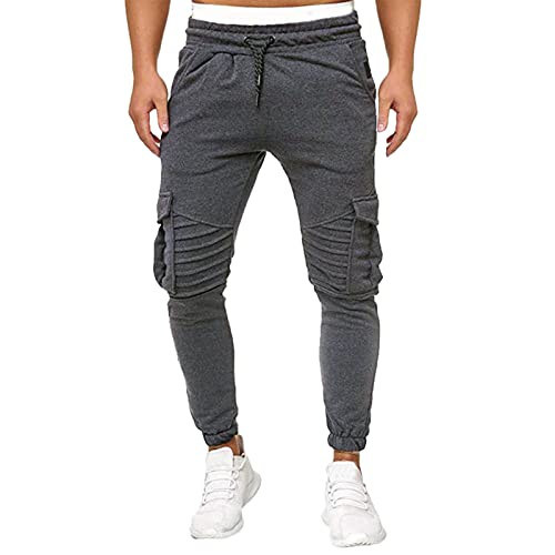 Hatop Mens Fashion Athletic Joggers Pants Casual Solid Color Sweatpants Trousers Gym Workout Track Pants Mens Long Pants