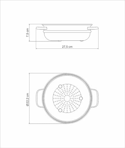 Cozi-Vapore Dimetro 20Cm, Tramontina, 62660200, Inox