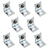 zutisay Power Supply Fixing Bracket Switching Power Supply Mounting Bracket Power Supply Mounting Bracket Accessory for Most Power Switches (with Mounting Screws) -8PCS