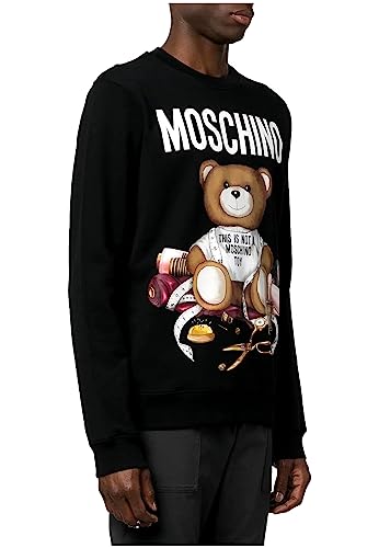 MOSCHINO Sweatshirt Teddy Bear Sewing Modell V17225228 Schwarz, Schwarz ,...