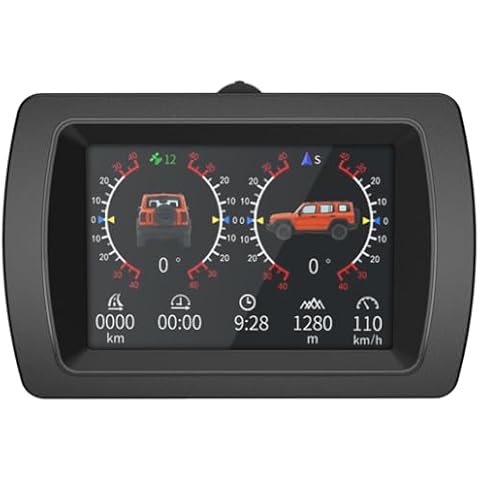 MR CARTOOL M85 Car Inclinometer GPS Speedometer Roll Angle & Pitch Angle with Compass Display for All Off-Road Vehicles Cover