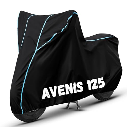 Image of Bike Cover for Avenis 125 100% Waterproof, Dustproof & Scratch Resistant| Fully Bottom Elastic UV Resistant Heavy Duty Body Cover | All Weather Outdoor Use