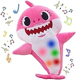 Baby Shark, Plüschtiere singen, Soft Music Sound, Gefüllt und Plüsch Spielzeug, Baby Doll Gefüllte, Kleiner Hai, Gesang, für Kinder, 28cm