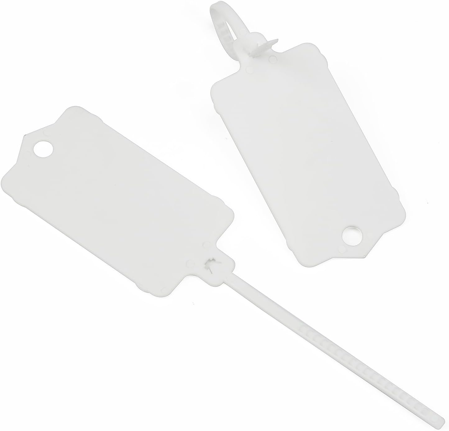 Blank Plastic Tags for Labeling Reble Hanging Tags Ties Key Tag Stora