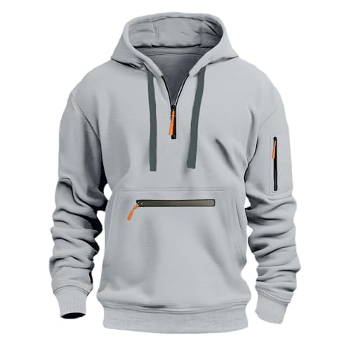 Pantalon de jogging et sweat à capuche homme ensemble ample résistant avec poches - 6