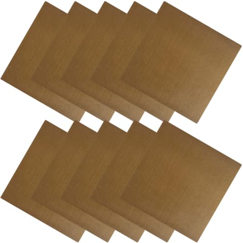 20 Pegatinas Marrón de Fibra de Vidrio para Planchas y Rizadores