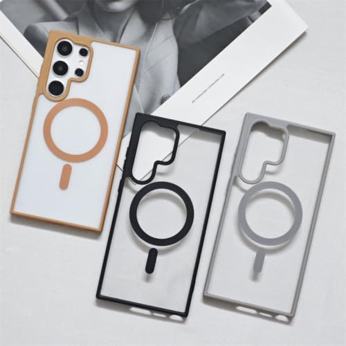 Coque magnétique Galaxy S24 évite les bris d'écran grâce au pare-chocs blanc - 6