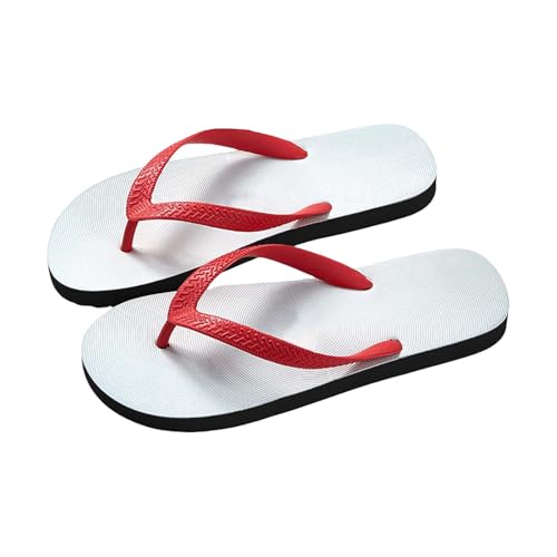 Generico Chanclas mujer chanclas de verano elegantes playa zapatillas de casa cuña ligeras piscina goma EVA zapatos chanclas cómodas Flip-Flops mar sandalias ofertas relámpago del día ducha, rojo, 42