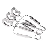 NOLITOY 3 Pezzi Pinze per Lumache da Cucina in Acciaio Pinze a Molla per Alimenti Utensili Antiruggine per Servire Crostacei Manico Ergonomico Clip per Pesci e Frutta