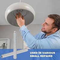 PATIKIL 50 Stück Madenschraube M4 x 30mm, 304 Edelstahl Madenschrauben Set für Türklinken Halterung Möbel Lampen Wasserhahn Reparaturen, Silber Innensechskant Gewindestifte Schrauben Set – Ansicht 6