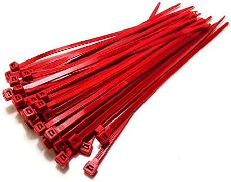Cable Ties - 300mm x 4.8mm - Strong Nylon Zip Ties (100, Black)