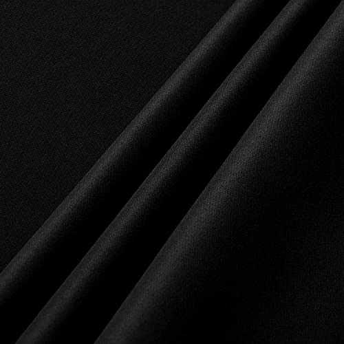 Sancua 2PCS-60102-HEISE 2 Pack Black Tablecloth 60 X 102 Inch, Rectangle 6 Feet Table Cloth - Stain And Wrinkle Resistant Washable Polyester Table Cover thumb #5