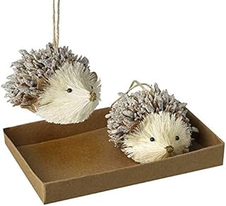 Heaven Sends Rustic Hedgehog Couple Christmas Tree Decorations Boxed