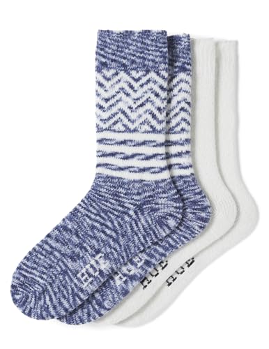 Image of HUE womens Crew Length Boot Socks, 2 Pair Pack