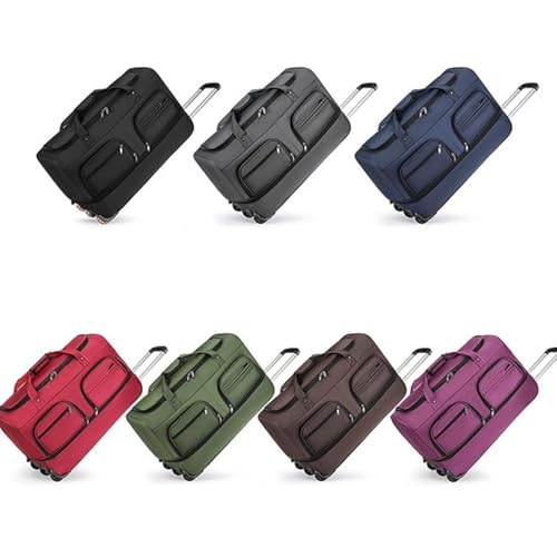 Luggage Bag with Wheels Travel Suitcase Easy to Use, Convenient, Wheeled Rolling Duffel Bag for Outdoor Men and Women, Blue4