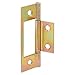 Slide-Co 161497 Bi-Fold Door Non-Mortise Hinge, Brass Plated Steel (2-pack)