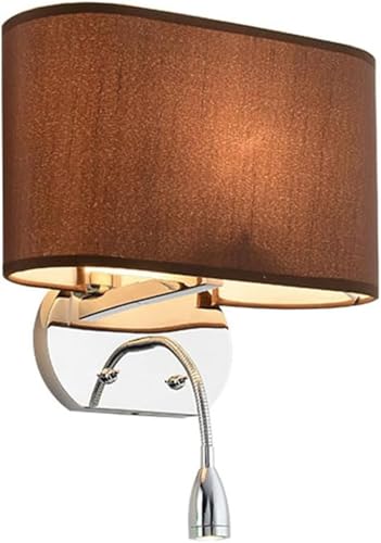 LXCLCYM Fabric Wall Sconce - 2-Light Indoor Wall Lamp with