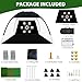 Golf Net, 10x7 Ft Practice Hitting Golf Net with Tri-Turf Mat, Ball, Tee, and Carring Bag, All-in-One Multi-Target Training Aid for Outdoor/Indoor Chipping & Driving, Ideal Gift for Men/Enthusiasts