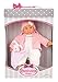 Produktbild Dimian BD1604 Babypuppe Bambolina Boutique, mit Kleidung, Mütze und Schmusetuch, ca. 48 cm, rosa