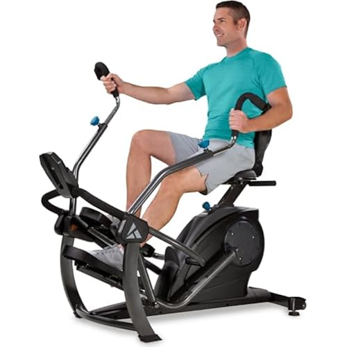 Teeter FreeStep Recumbent Cross Trainer Stepper, Zero-Impact Exercise Bike Alternative w/Patented Physical Therapy Stride, Up to 350lb, Free App w/Trainer Workouts