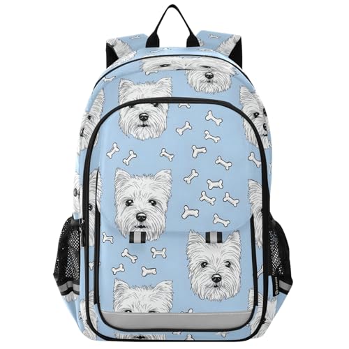 Sac à dos motif os de chien pour l'école et les sorties des jeunes