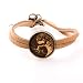 Produktbild treeforce Baum des Lebens Yin Yang Armkette aus Kirschholz mit braunem Samtband