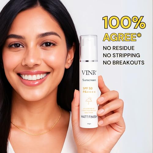 Image of VINR Niacinamide Rice Water Face Toner & Oil-Balance Matte Sunscreen SPF 50 PA+++ | Brightening & UV Shield Combo | Pore-Refining Toner for Daily Use | Clean & Dermatologist-Tested Skincare