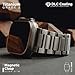 KORDIZ Titanium Watch Band TX Pro - Fits Apple Watch ULTRA 3, ULTRA 2/1 [49mm] and Series 11, 10 [46mm] - Adjustable Titanium Apple Watch Band | Butterfly Clasp | DLC Scratch Resistant - Premium Color Matching Band - Comfortable grip - Replacement Wristbands for iWatch (TX Pro | Silver | Butterfly)