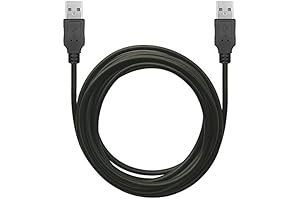 7ft Superspeed USB 2.0 Type A Male to A Male Cable - 24/28AWG - Black