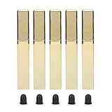 5Pcs Empty Mascara Tube Square Eyelash Cream Bottle Gold Container 10g Set Kit for DIY