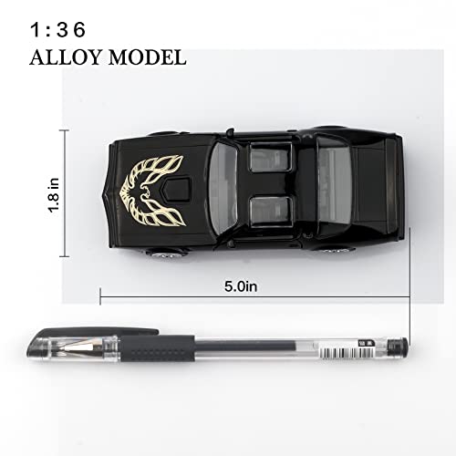 Modelo de Auto 1:36 Pontiac Firebird Trans Am Negro miniatura 4