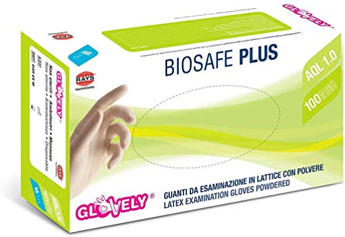 Glovely Guanti in lattice con polvere taglia S