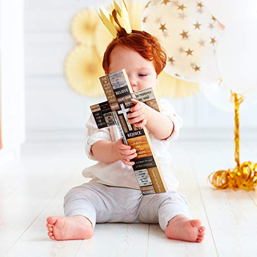 Jetec JETEC-1649 Christians Cross Wall Decor Faith Biblical Verse Wooden Crosses Table Centerpieces Farmhouse Wall Sign thumb #7