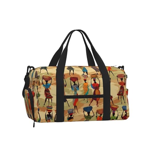Bolsa de deporte para mujer africana y hombre ideal para clases de baile o yoga