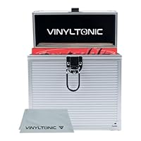 Vinyl Tonic Aufbewahrungskoffer aus Vinyl mit Tuch, 17,8 cm oder 30,5 cm, 3 Farben zur Auswahl, Silber, 17,8 cm, Koffer