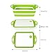 QiMH Collapsible Cutting Board - Portable Washing Veggies Fruits Food Grade Camping Sink (8.5Quart) with Draining Plug - Foldable Multi-function Kitchen Plastic Silicone Basin(Knife Included)
