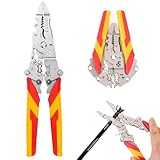 QingWing 14 in 1Pinza Spelafili Pieghevole Multifunzione, Portatile Pinza da Elettricista Multifunzione, Pieghevole Spelafili Elettricista Professionale, per Spelare, Avvolgere, Spaccare, Crimpare