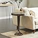 Deco 79 Metal Side End Accent Table Hammered Pedestal End Table, Side Table 19
