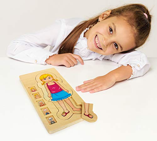 Puzzle di legno - Anatomia della ragazza Emma - 2