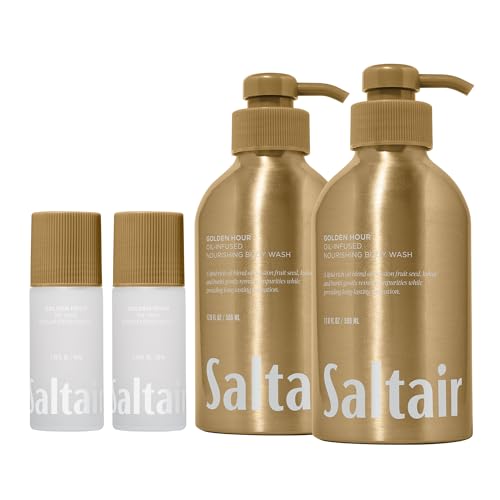 Saltair Body Care Bundle | Serum Deodorant + Body Wash | Golden Hour image 3