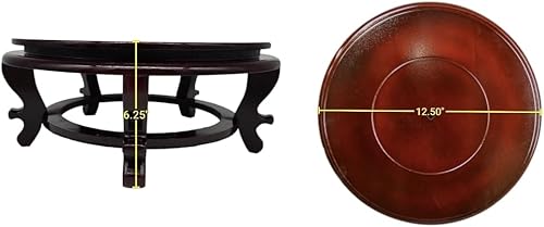 Miniatura 2 de Jarrón de exhibición de madera para pecera, soporte para maceta (12.50)