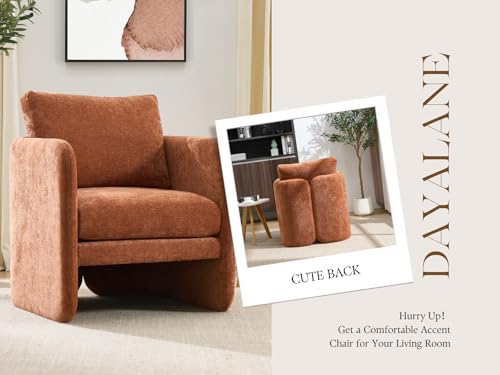 Sillón Plegable Chenille Naranja miniatura 4